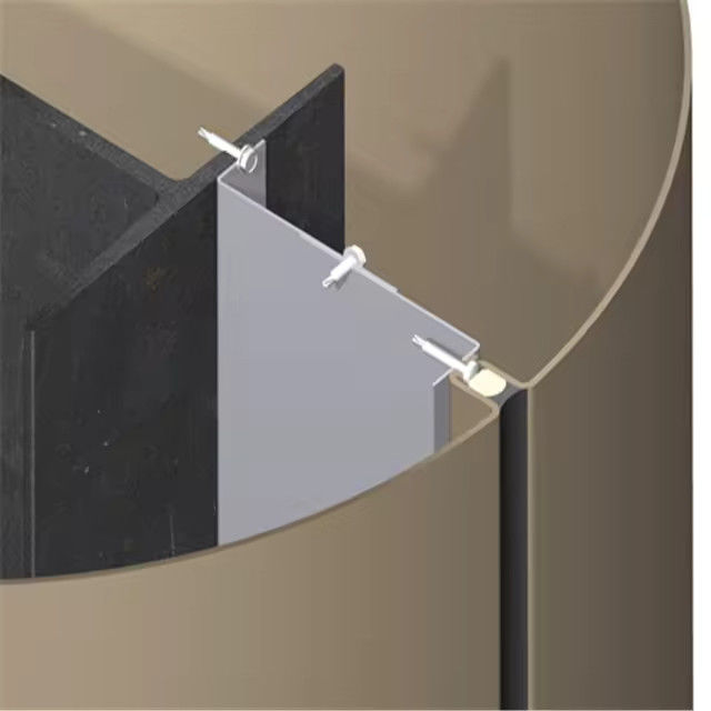 Paroi de rideau en placage anodisé d'aluminium de catégorie A ignifuge avec une performance d'isolation acoustique ≥ 35 dB
