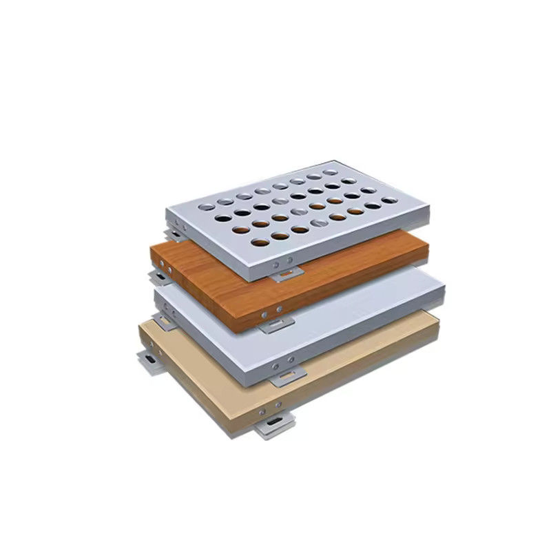 Paroi de rideau en placage anodisé d'aluminium de catégorie A ignifuge avec une performance d'isolation acoustique ≥ 35 dB