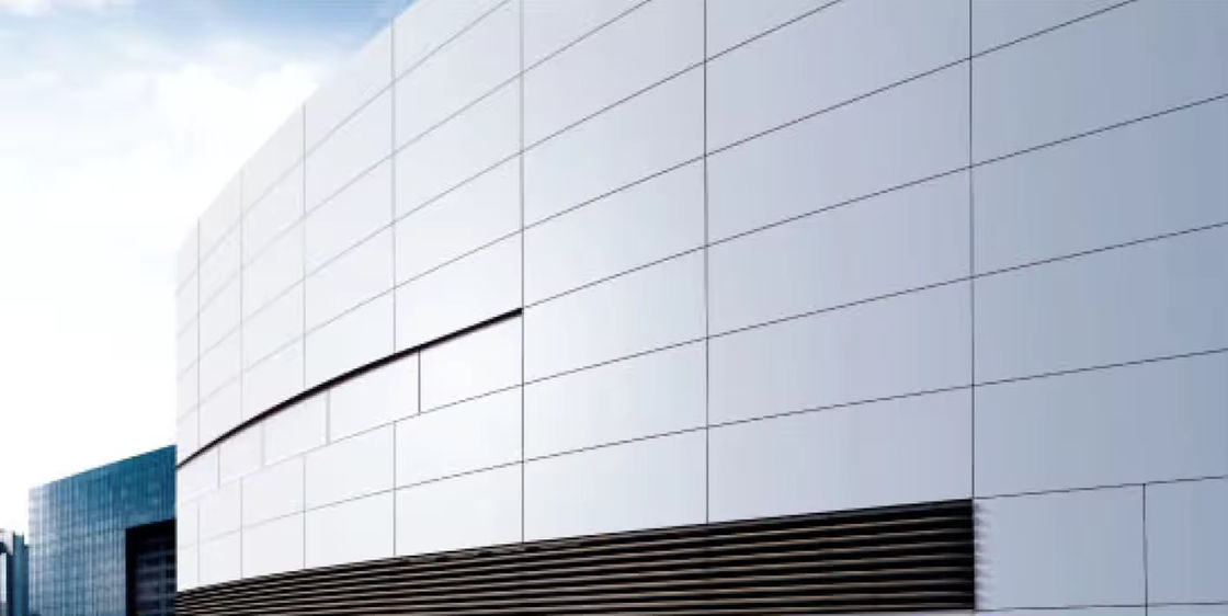Paroi de rideau en placage anodisé d'aluminium de catégorie A ignifuge avec une performance d'isolation acoustique ≥ 35 dB