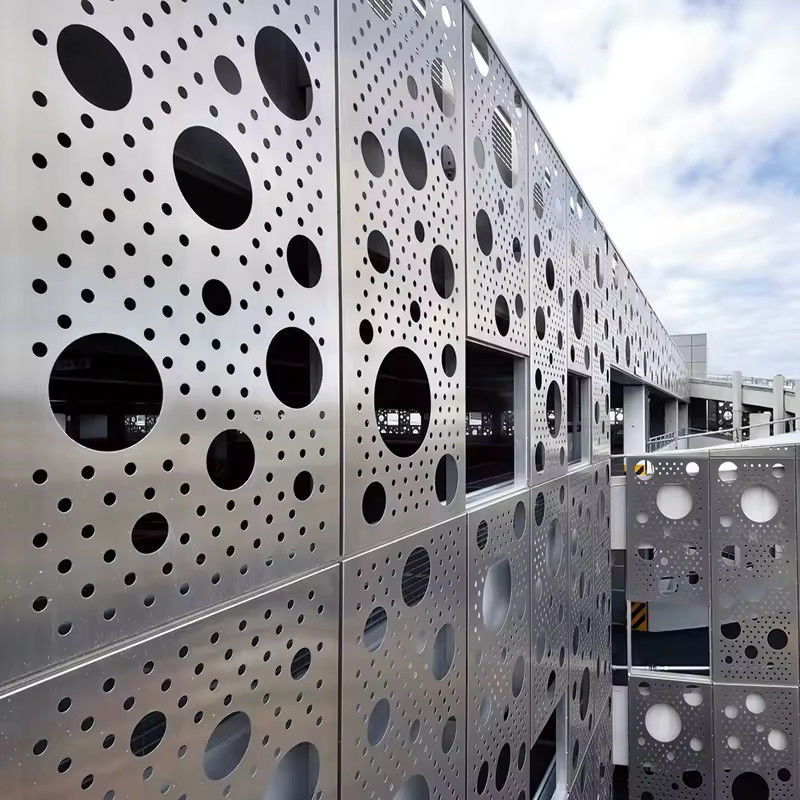 Parement de rideau en aluminium vitré de 6 m avec 5 ans Perméabilité à l'air 3,0 m3/(m2·h)