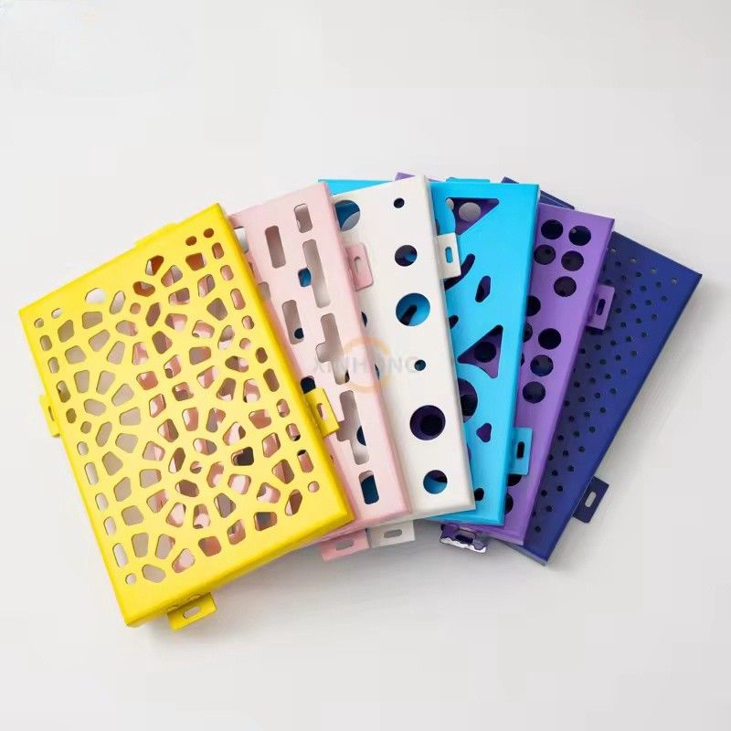 Système de murs extérieurs anodisés/en poudre de haute durabilité en différentes couleurs