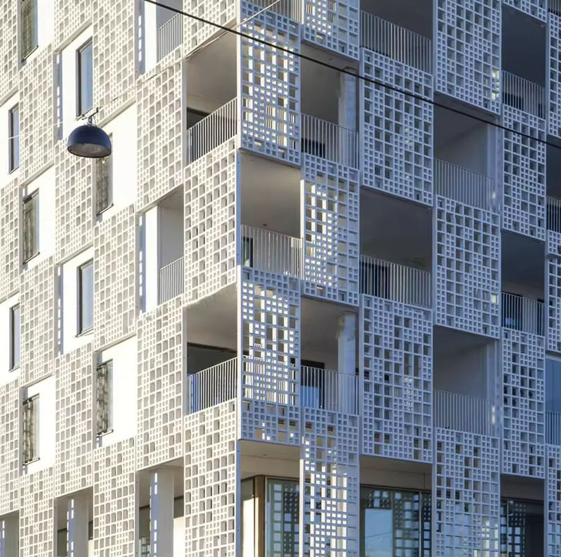 Système de vitrage de mur de rideau durable de 25 ans avec une isolation thermique U de 1,8-2,8 W/ ((m2K) et une résistance à la pression du vent