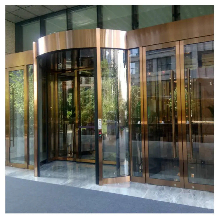 Portes tournantes automatiques à tension AC220/50 Hz pour immeubles de bureaux