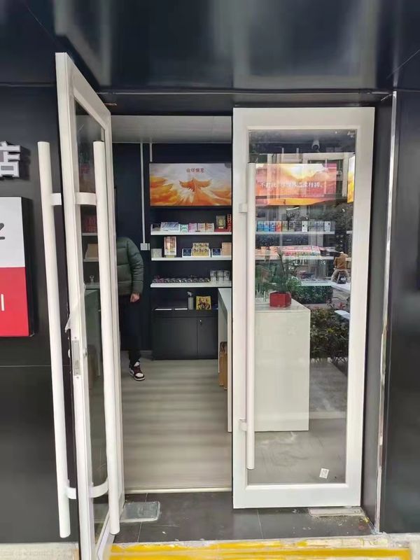 Porte à double pivot sans cadre 36 pouces porte pivotante automatique Porte KFC