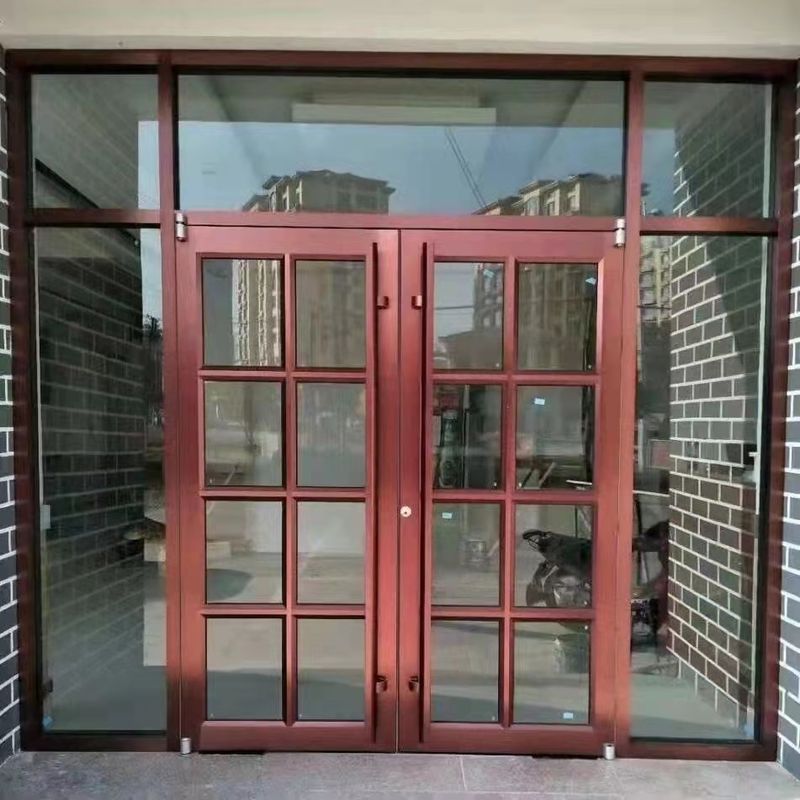 Porte à commande à distance Blanc UPVC 24 pouces porte pivotante automatique porte KFC