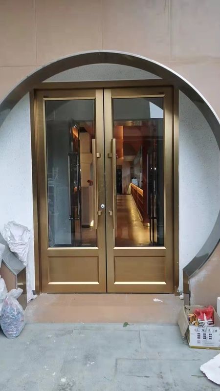 Porte à commande à distance Blanc UPVC 24 pouces porte pivotante automatique porte KFC