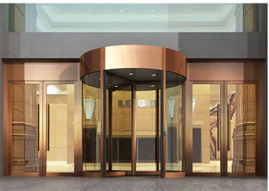 Révolution du capteur inducteur en alliage d'aluminium Révolution des portes rotatives en verre automatique