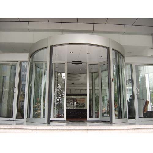 Révolution du capteur inducteur en alliage d'aluminium Révolution des portes rotatives en verre automatique