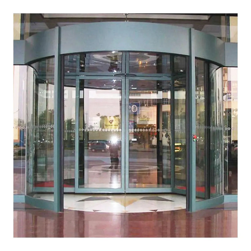Contrôle d'accès sûr et facile Commercial 2/3/4 ailes de verre cristallin Porte tournante automatique manuelle